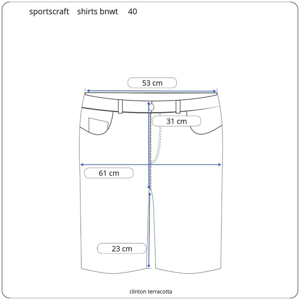 SPORTSCRAFT men's 'clinton' chino shorts size 102 / 40 terracotta BNWt $99.95 - Picture 7 of 10